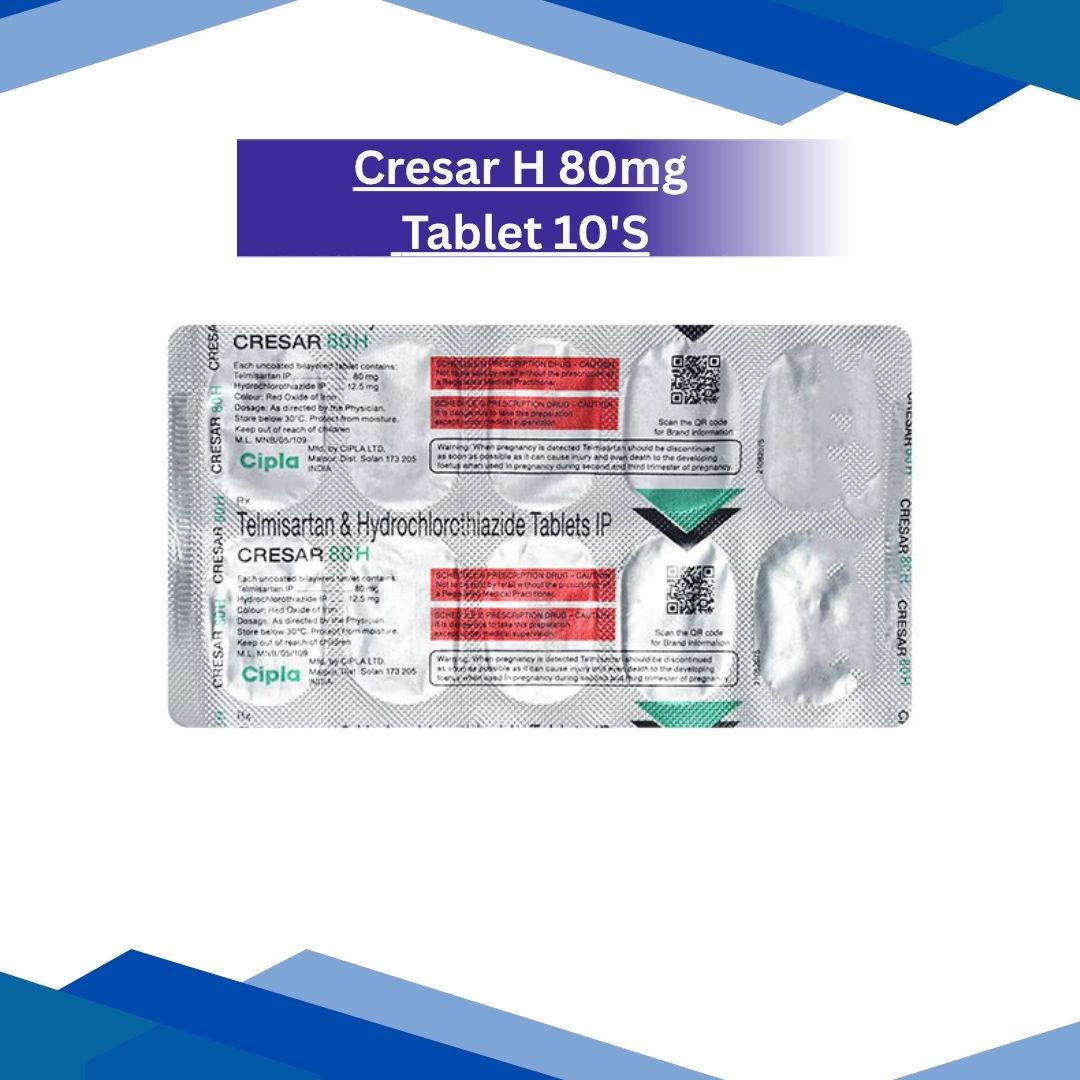 Cresar H 80 mg Tablet 10's