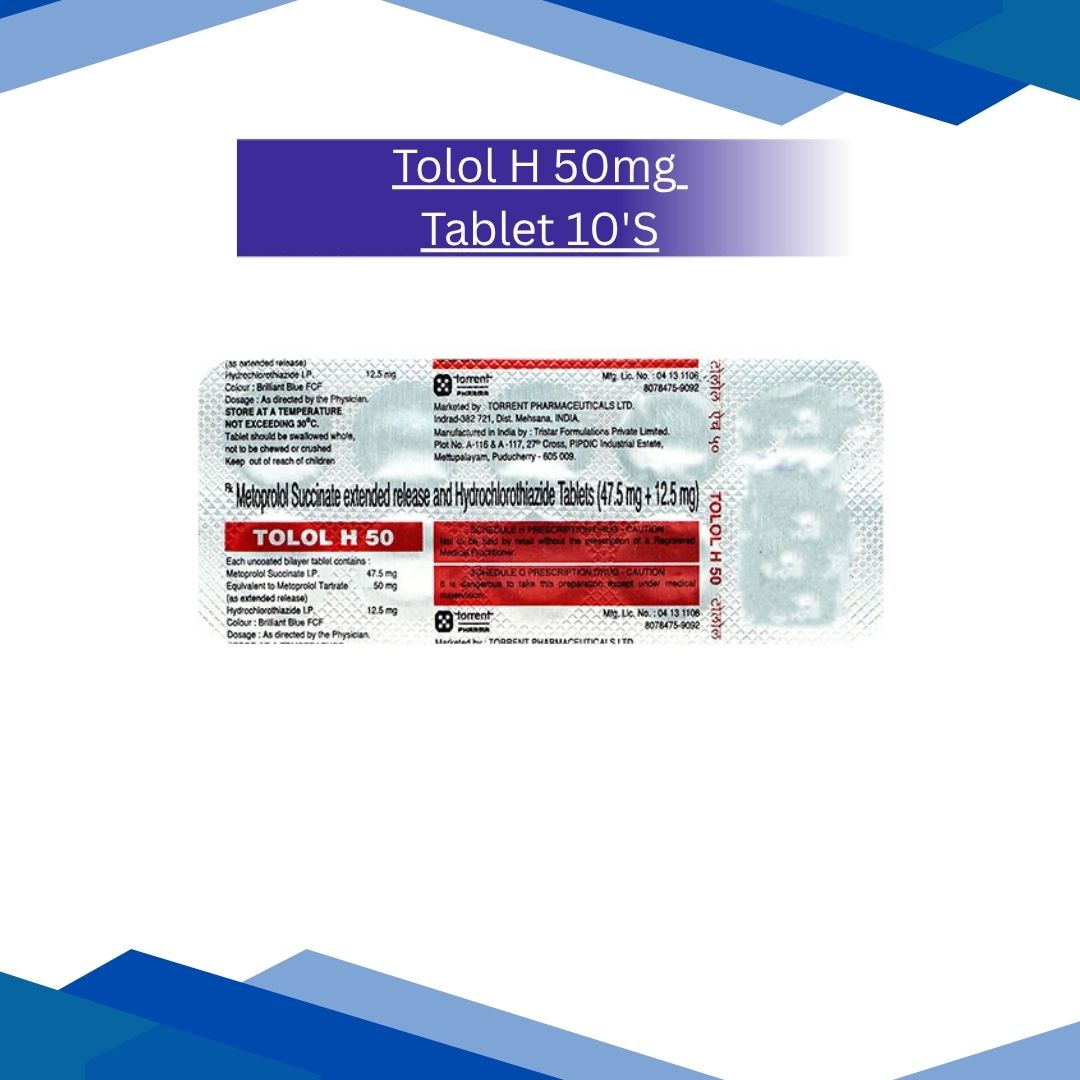 Tolol H 50 mg Tablet 10's