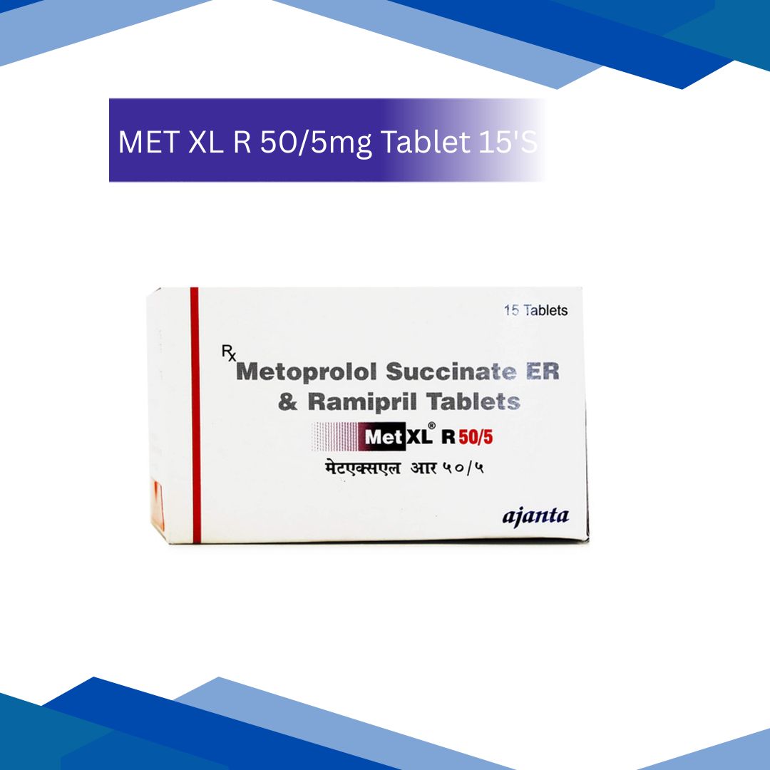 MET XL R 50/5 mg Tablet 15's