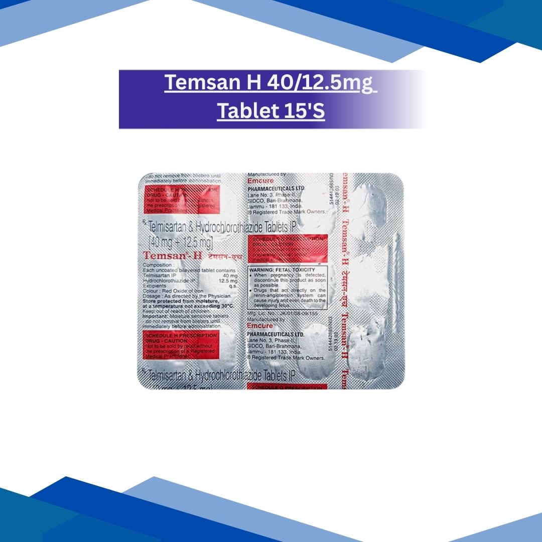 Temsan H 40/12.5mg Tablet 15'S