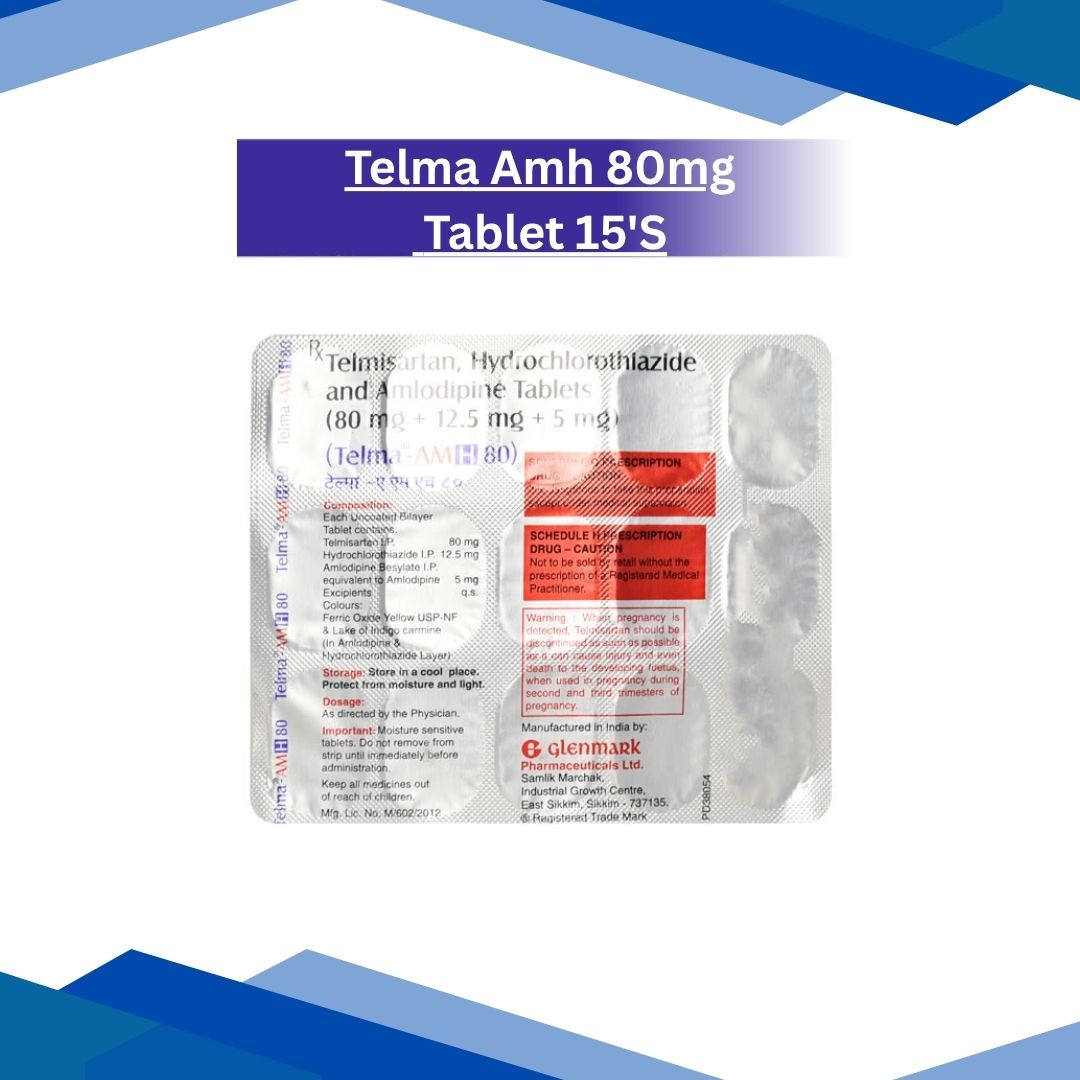 Telma Amh 80mg Tablet 15'S