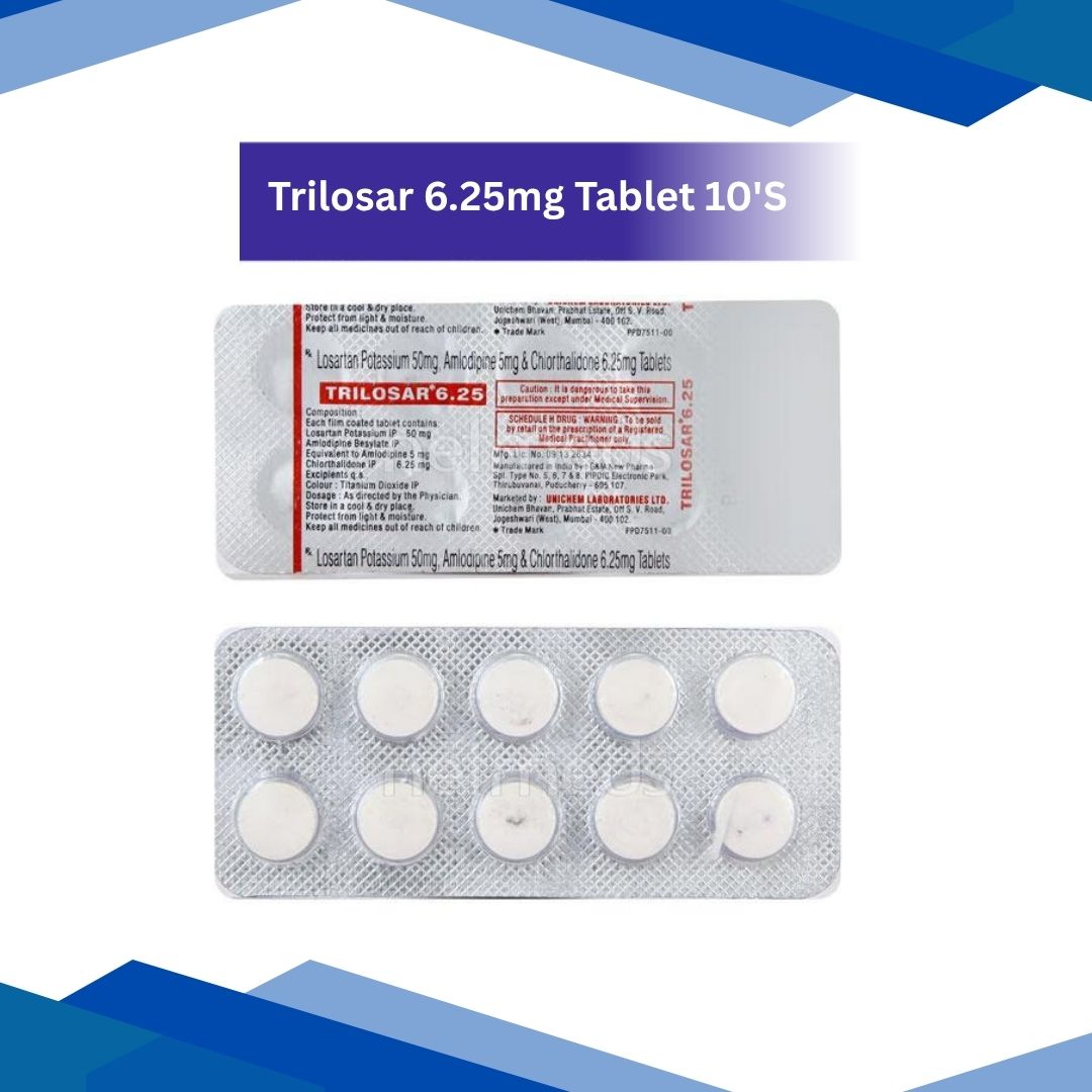 Trilosar 6.25 mg Tablet 10’s
