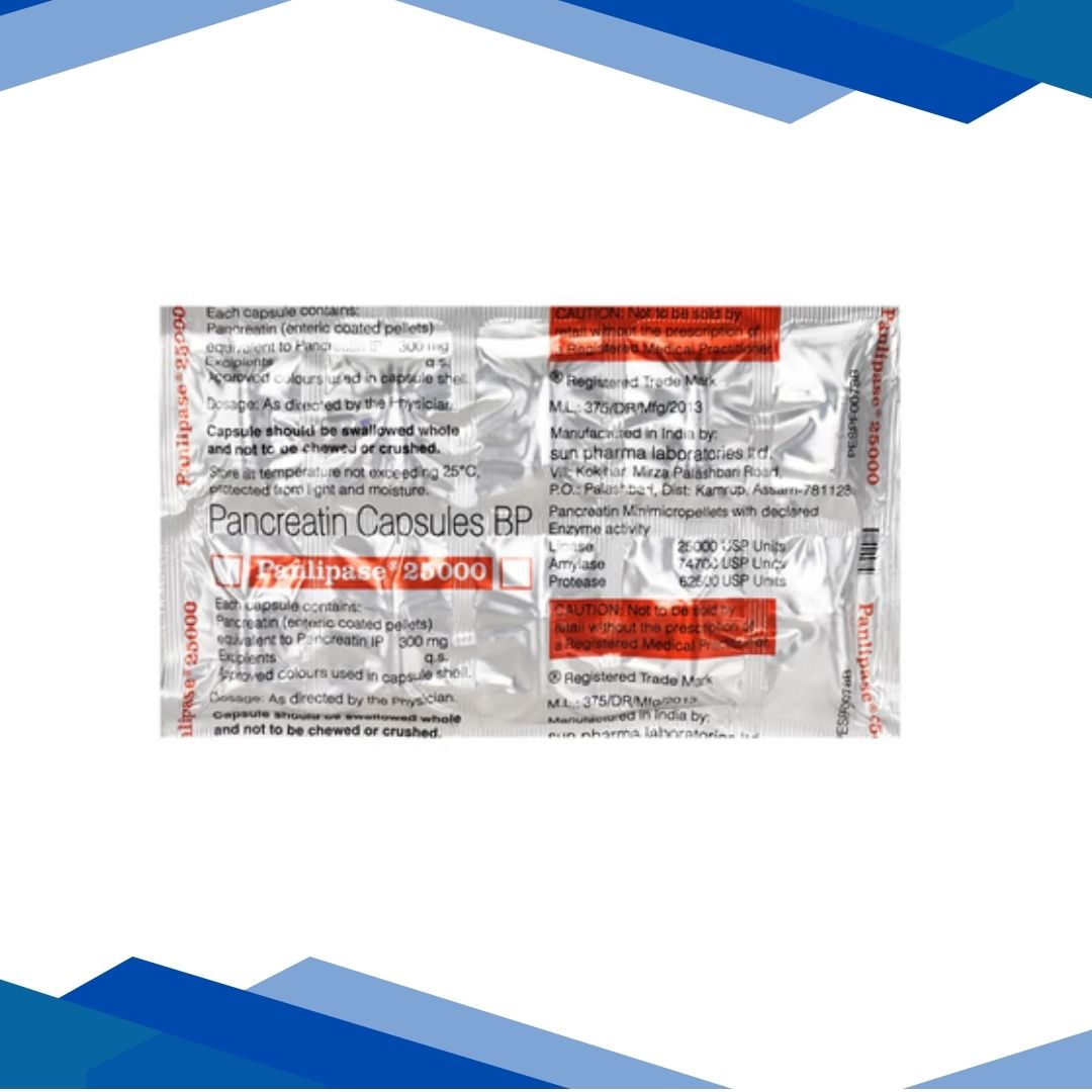 Panlipase 25000 Capsule 10'S