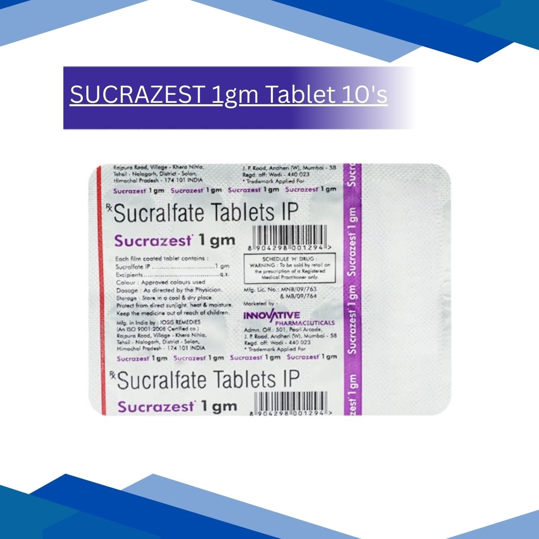 SUCRAZEST 1gm Tablet 10's