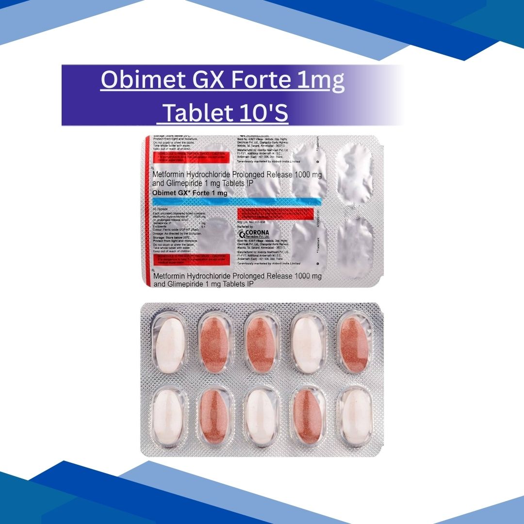 Obimet GX Forte 1mg Tablet 10'S