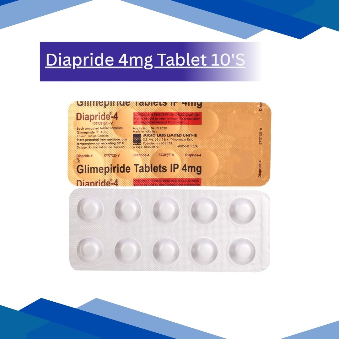 Diapride 4mg Tablet 10'S