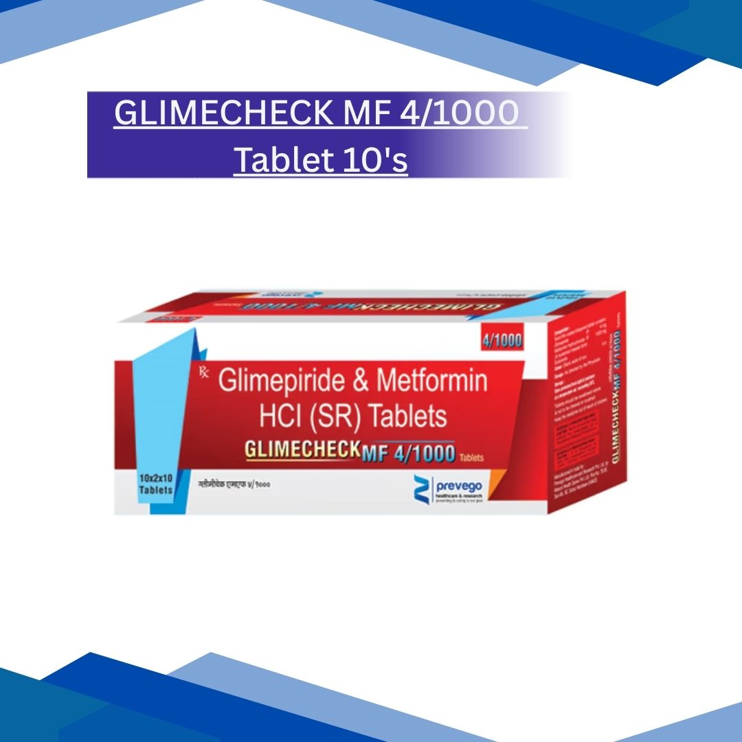 GLIMECHECK MF 4/1000 Tablet 10's