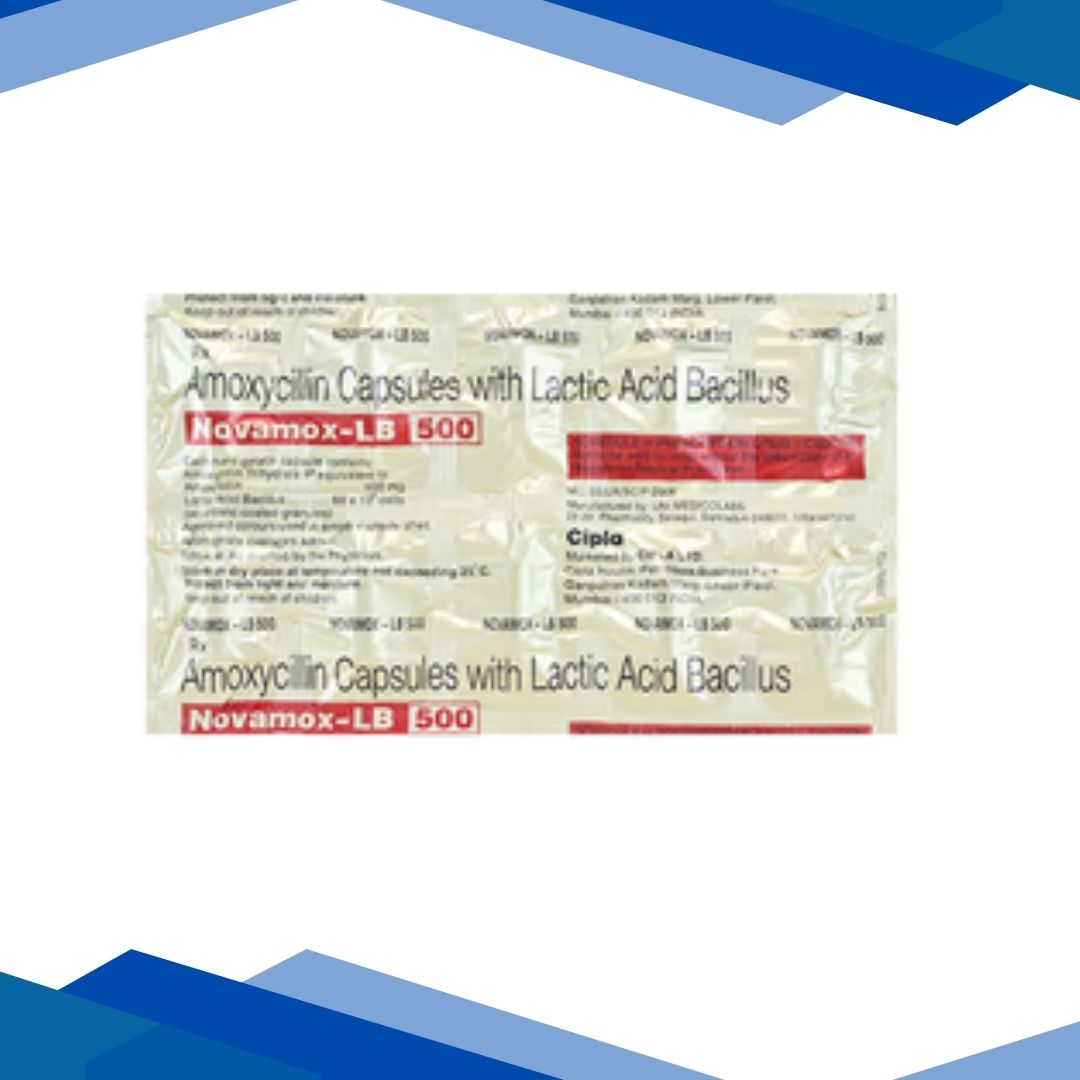 Novamox LB 500mg Capsule 10'S