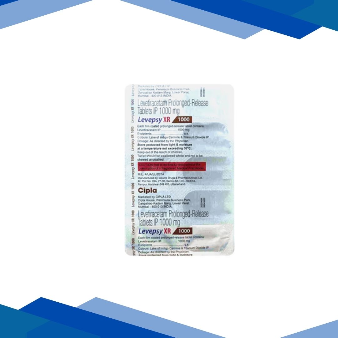 LEVEPSY XR 1000 Tablet 10's