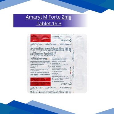 Amaryl M Forte 2mg Tablet 15'S