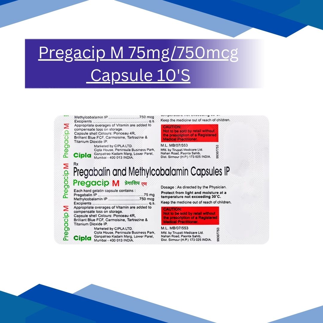Pregacip M 75mg/750mcg Capsule 10'S