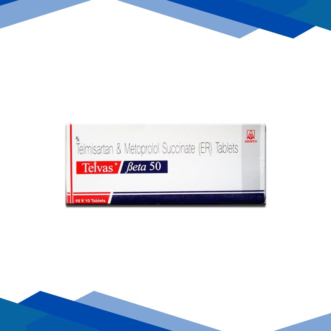 Telvas Beta 50mg Tablet 10'S