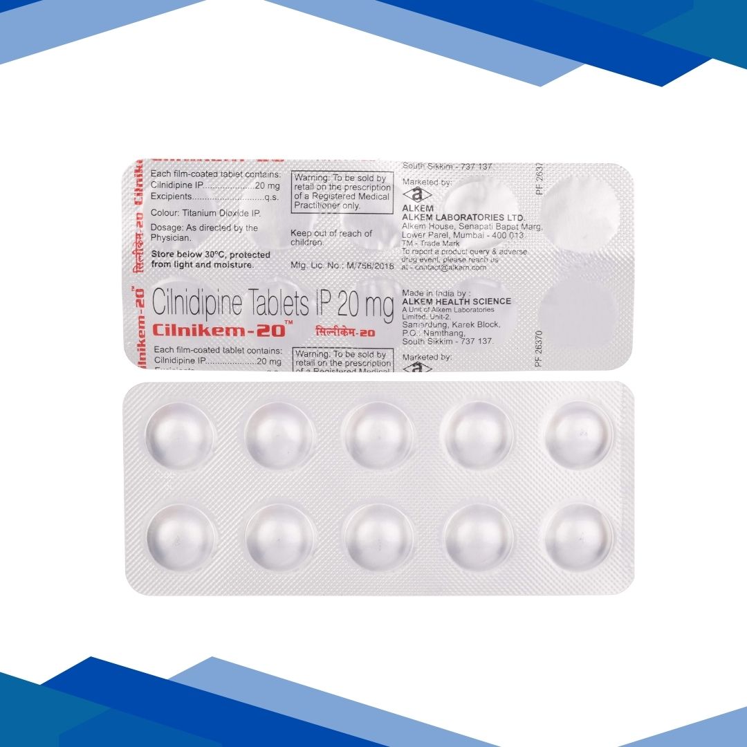 Cilnikem 20mg Tablet 10'S