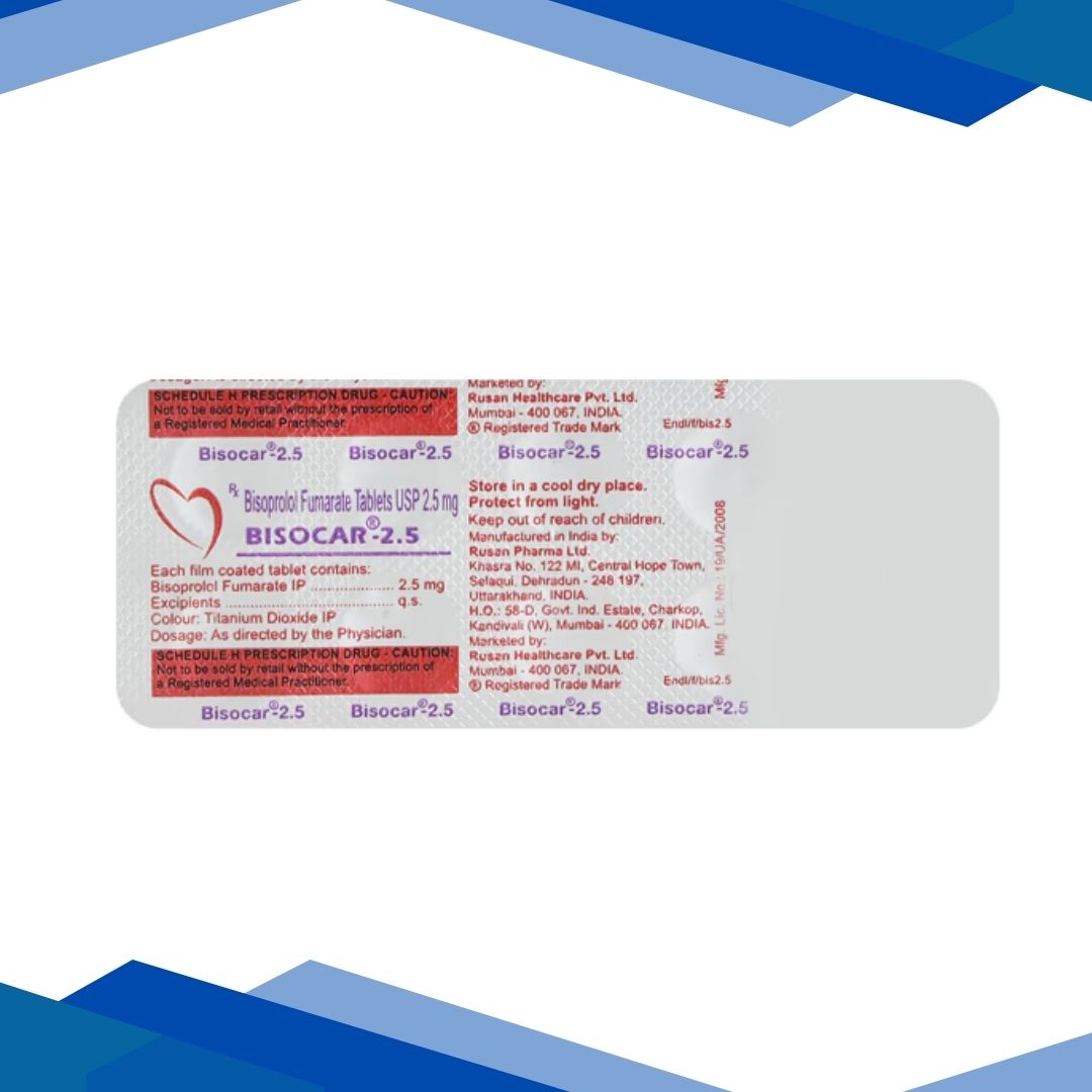 Bisocar 2.5mg Tablet 10'S