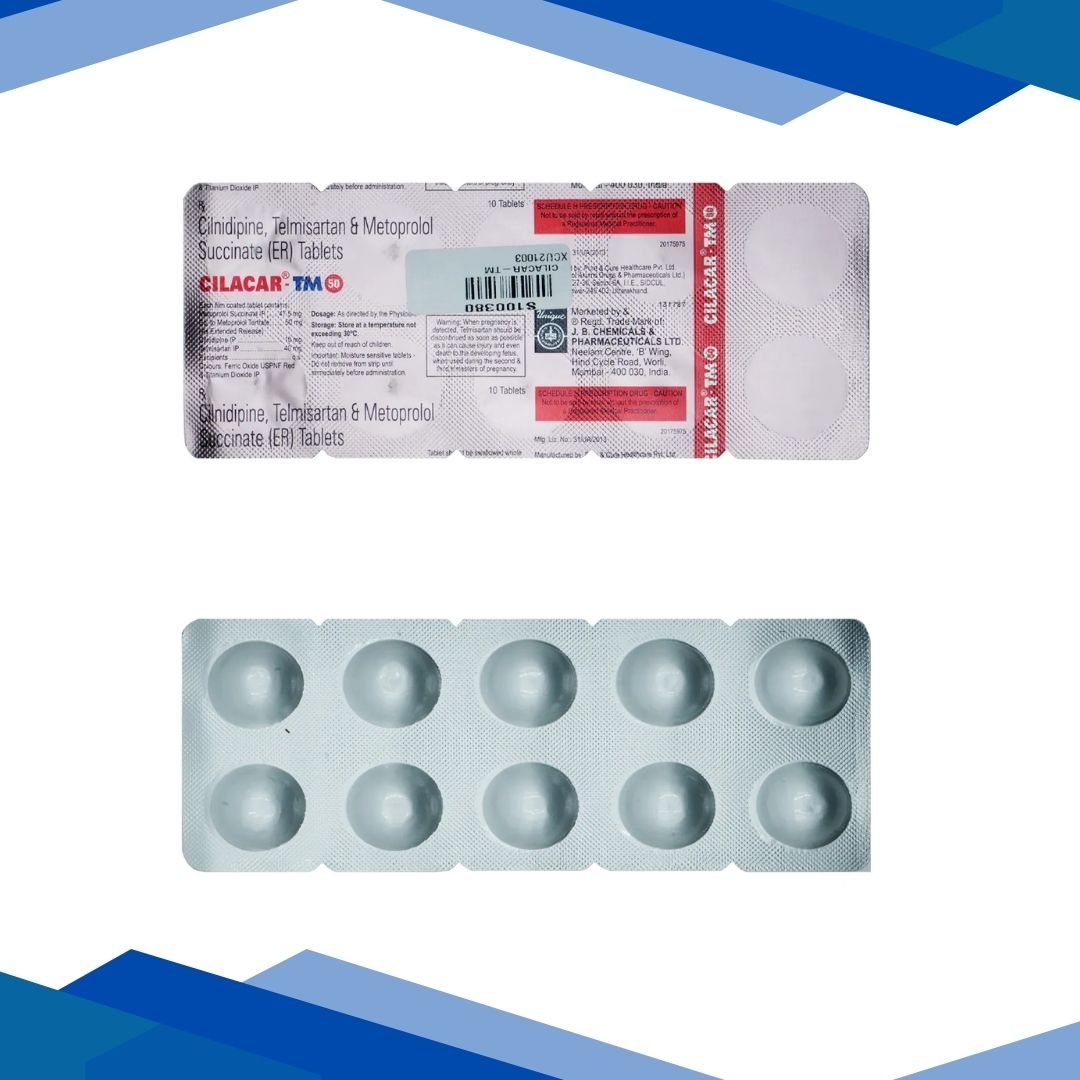 CILACAR TM 50 Tablet 15's