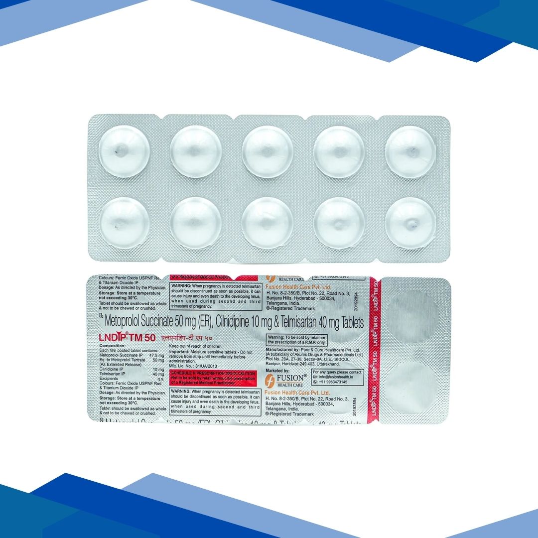 LNDIP TM 10mg/50mg/40mg Table