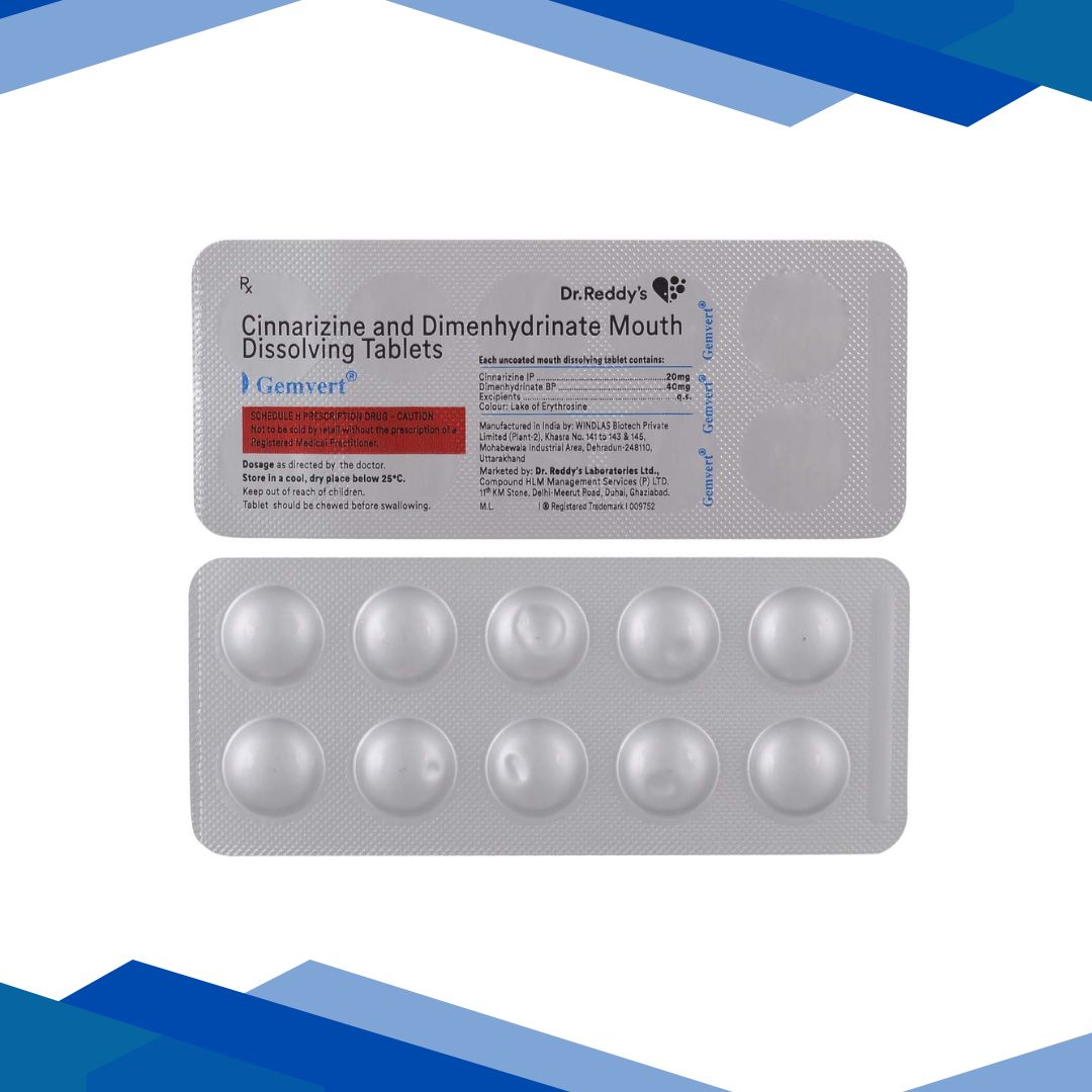 Gemvert Tablet 10'S