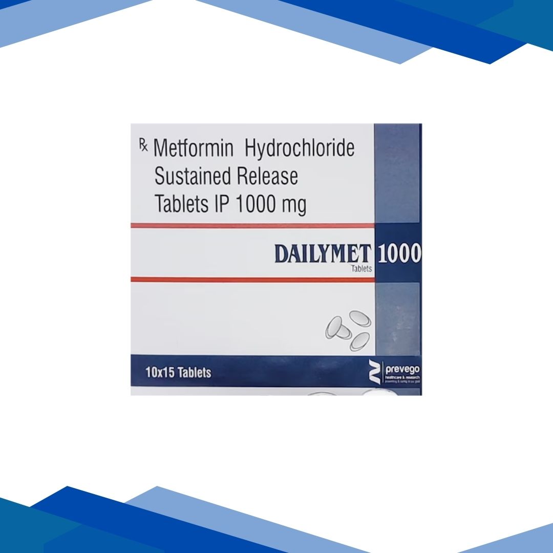 DAILYMET 1000 Tablet 15's