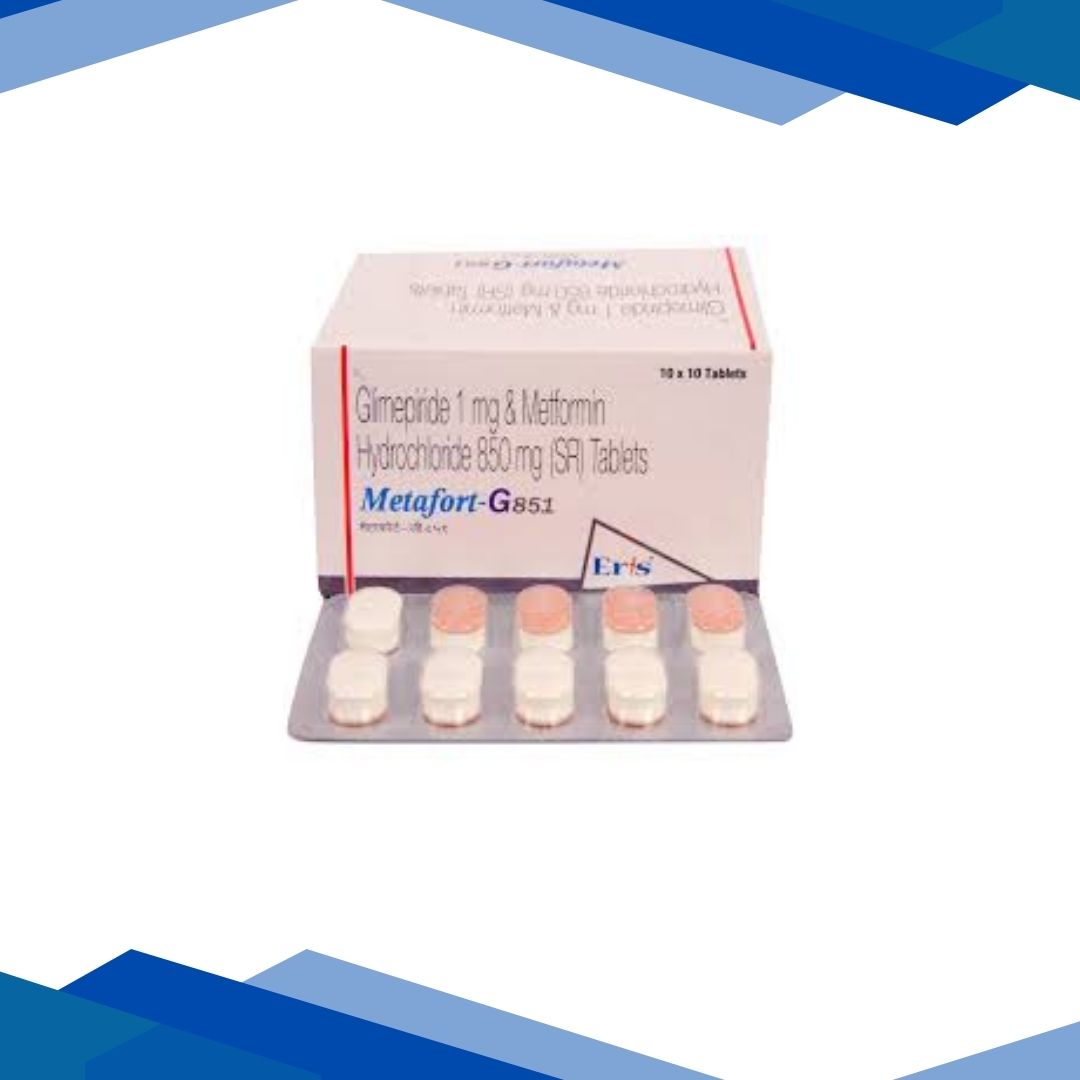 Metafort G 851mg Tablet 10'S