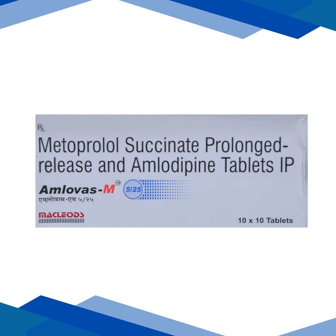 Amlovas M 5/25mg Tablet 10'S