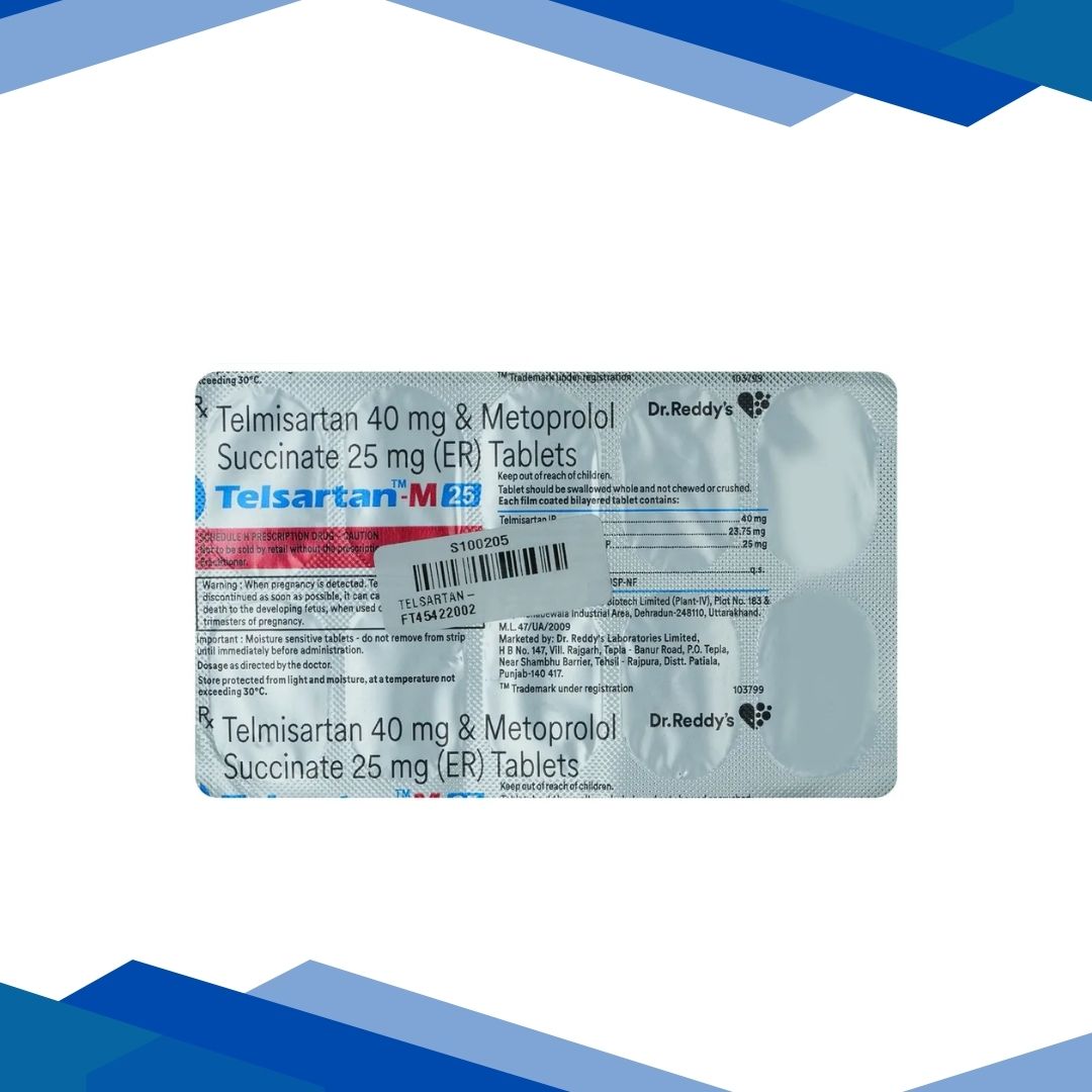 TELSARTAN M 25 Tablet 10's