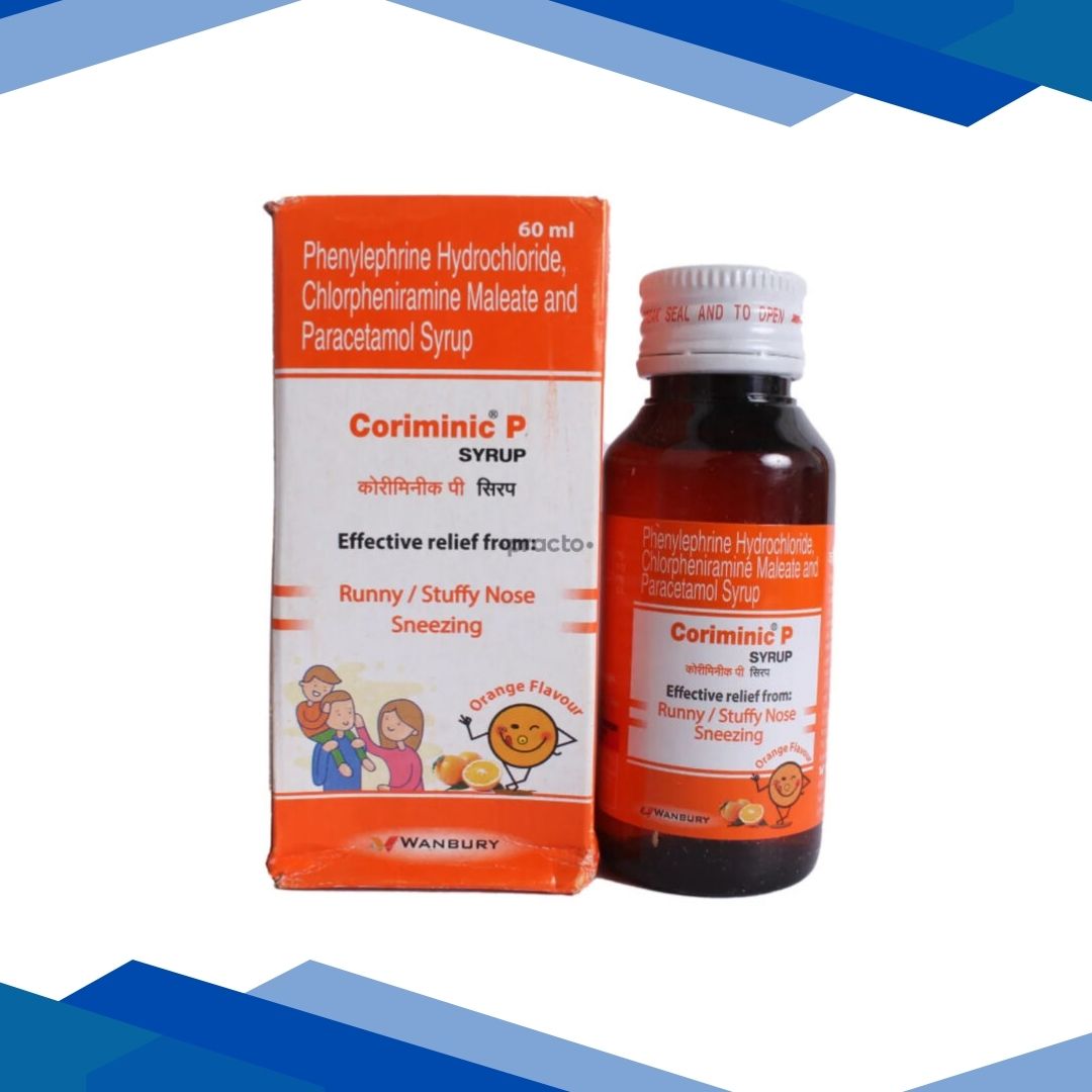 Coriminic P Orange Flavour Syrup 60ml