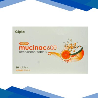 Mucinac 600mg Sugar Free Orange Flavour Effervescent Tablet 10’S
