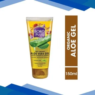 Boro Plus Body Gel – Aloe Vera with Haldi, Chandan & Kesar 150 ml