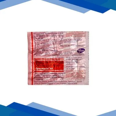 Cynomycin 50mg Capsule 6’S