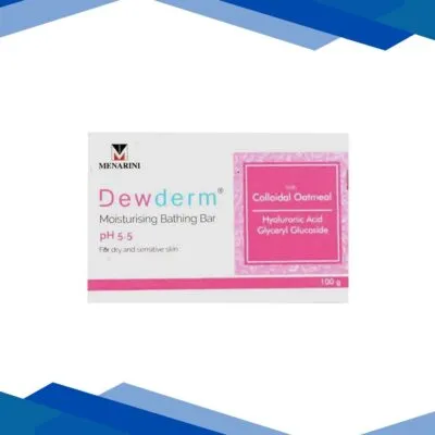 DEWDERM MOISTURISING PH 5.5 Bathing Bar 100gm
