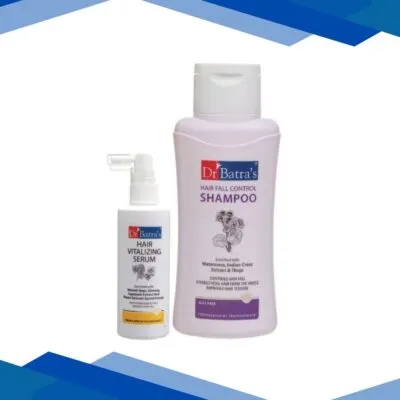 Dr Batra’s Hair Fall Control Shampoo 500 ml + Hair Vitalizing Serum 125 ml
