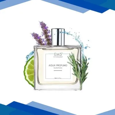 EM5 Aqua Profumo Perfume for Men – Eau de Parfum Spray, Amber Marine Fresh Spicy Fragrance 50 ml