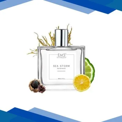EM5 Sea Storm Unisex Perfume – Amber Aquatic Fresh Marine, Eau De Parfum Spray for Men & Women 50 ml
