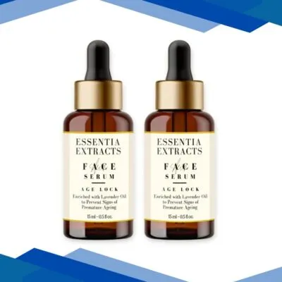 Essentia Extracts Age Lock Face Serum – Lavender (Pack of 2 x 15 ml) 1’s