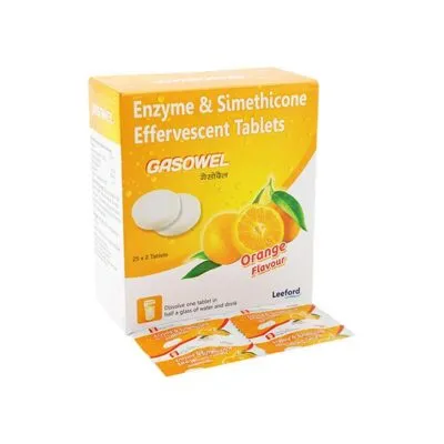 GASOWEL Orange Flavour Effervescent Tablet 2's