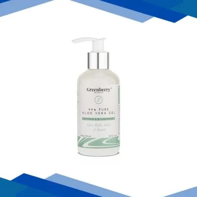 Greenberry Organics 99% Pure Aloe Vera Hair and Body Gel 200 gm