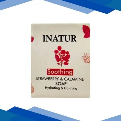 Inatur Soothing Soap Bar – Strawberry and Calamine 125 gm