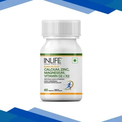 Inlife Calcium, Zinc, Magnesium, Vitamin D2 + K2 Tablet 60’s