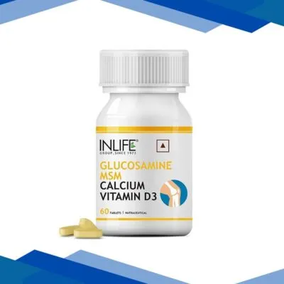 INLIFE Glucosamine MSM Calcium Vitamin D3 Tablets 60’s