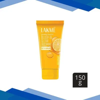 Lakme Blush and Glow Brightening Face Wash with Vitamin C Serum and Lemon Fruit Extracts 150 gm