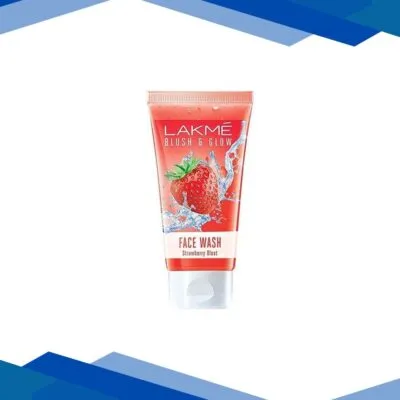 Lakme Blush and Glow Strawberry Freshness Gel Face Wash with Strawberry Extracts 50 gm