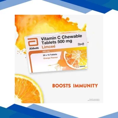 LIMCEE ORANGE FLAVOUR 500mg Chewable Tablet 15’s
