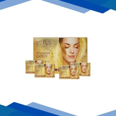 Lotus Herbals Radiant Gold Cellular Glow 4 Facial Kit 148 Gm