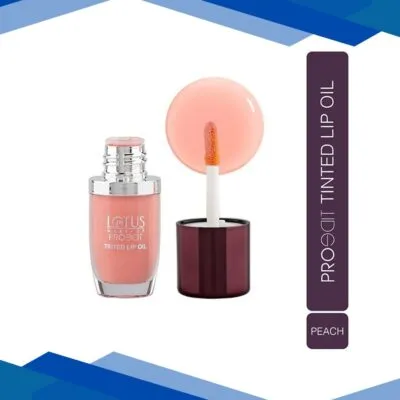 Lotus Make-Up Proedit Tinted Lip Oils enriched with Hyaluronic Acid PLO 01 Peach Non Sticky 6.5 ml