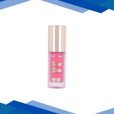 Matt Look Cheek Stain Mousse Blush, Infused with Hyaluronic Acid , Long Lasting – Go Pink 6.5 gm