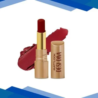 Matt Look Desi Diva HD Matte Lipstick With Hydrating Formula & Hyaluronic Acid, Playful Pink-21 3.8 gm