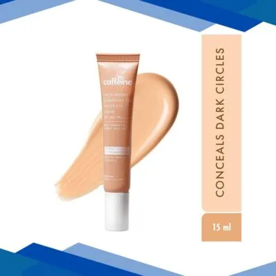 Mcaffeine Brightening and Colour Corrector Tinted Under Eye Cream – Orange, Conceals Dark Circles 15 ml