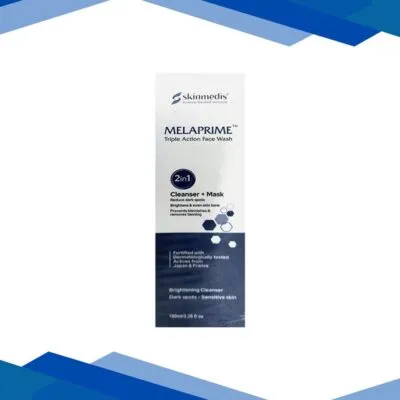 MELAPRIME TRIPLE ACTION 2 IN 1 (CLEANSER+MASK) Face Wash 100ml