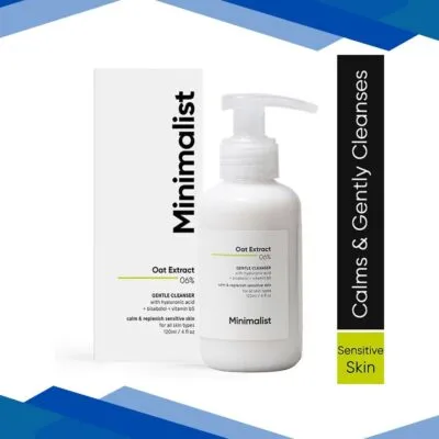 Minimalist Oat extract 6% gentle low-foaming cleanser with hyaluronic acid for damaged 120 ml