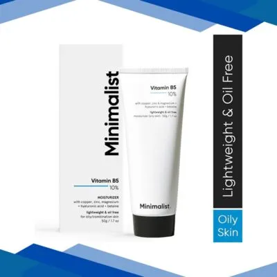 Minimalist Vitamin B5 10% Moisturizer with Copper,Zinc,Magnesium+Hyaluronic Acid + Betaine 50gm